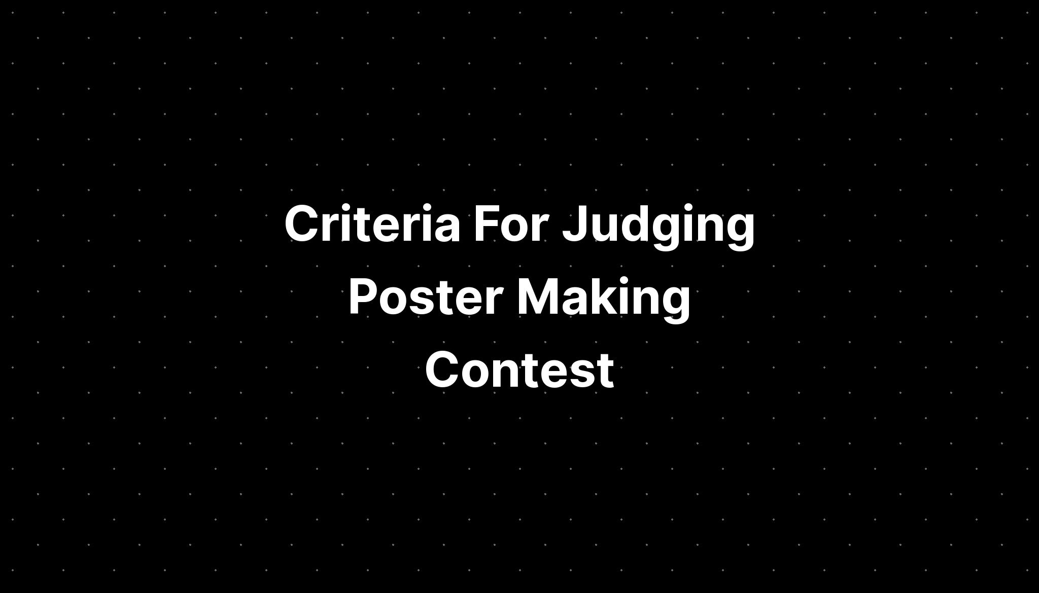 photo essay contest criteria for judging